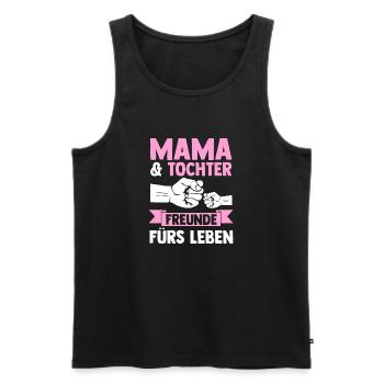 Mutter Muttertag Mama und Tochter - Männer Premium Bio Tank Top - Schwarz - Vorne - Michal (187cm)