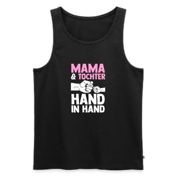Mutter Muttertag Mama und Tochter - Männer Premium Bio Tank Top - Schwarz - Vorne - Michal (187cm)