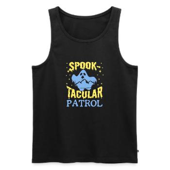 Paranormal Ghost Hunter Spook-Tacular patrouille cadeau - Débardeur bio Premium Homme - noir - Devant - Michal (187cm)