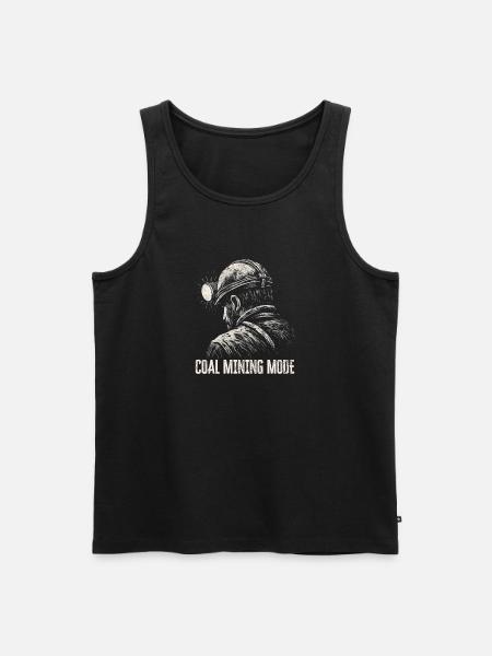 Kohlebergbau Mode - Minenarbeiter Geschenk - Männer Premium Bio Tank Top - Schwarz