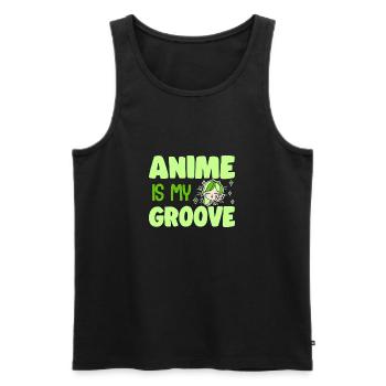 Mignon Manga Japonais Femmes Filles Cadeau Otaku Kawaii - Débardeur bio Premium Homme - noir - Devant - Michal (187cm)