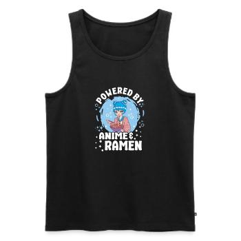 Mignon Manga Japonais Femmes Filles Cadeau Otaku Kawaii - Débardeur bio Premium Homme - noir - Devant - Michal (187cm)
