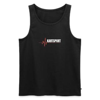 Motorsport Pulse Kartsport Racing - Débardeur bio Premium Homme - noir - Devant - Michal (187cm)