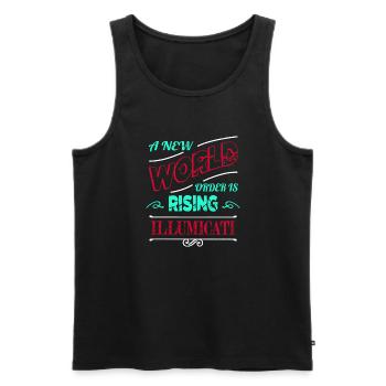 avocados cat humor animal lover present cats - Men's Premium Organic Tank Top - black - Front - AI Model Male 178 light (178cm)