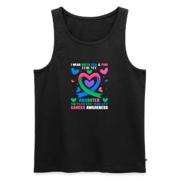 Grand Breast Cancer Awareness Vintage pour les femmes - Débardeur bio Premium Homme - noir - Devant - AI Model Male 178 light (178cm)