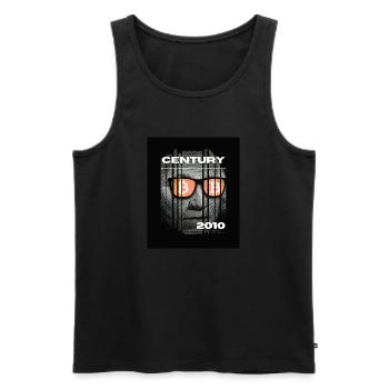 Bitcoin Century - Das Bitcoinlogo - Männer Premium Bio Tank Top - Schwarz - Vorne - AI Model Male 178 light (178cm)