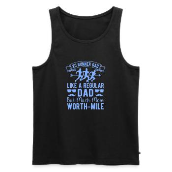 Funny XC Running Runner Cadeaux Édition Unique - Débardeur bio Premium Homme - noir - Devant - Michal (187cm)