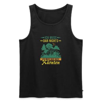 I just have to go to Carinthia Forest Mountains - Men's Premium Organic Tank Top - black - Front - Michal (187cm)