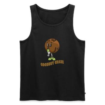Coconut Lover Juice Beach Tropical Summer - Männer Premium Bio Tank Top - Schwarz - Vorne - AI Model Male 178 light (178cm)