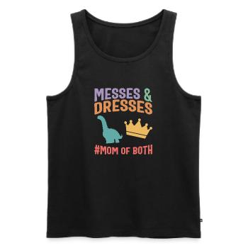Chemise Mère, Messes Et Robes Maman Des Deux - Débardeur bio Premium Homme - noir - Devant - Michal (187cm)