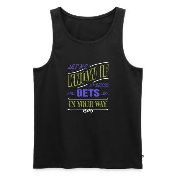 quote joke volleyball sport love churrascada - Männer Premium Bio Tank Top - Schwarz - Vorne - Michal (187cm)
