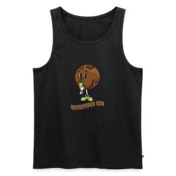 Coconut Lover Juice Beach Tropical Summer - Men's Premium Organic Tank Top - black - Front - AI Model Male 178 light (178cm)