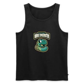 Marine Conservation - Men's Premium Organic Tank Top - black - Front - AI Model Male 178 light (178cm)