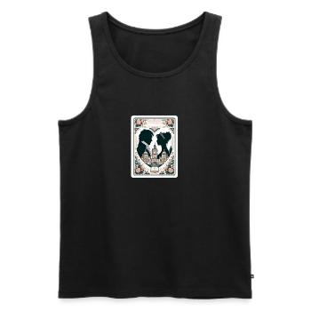 Stolz und Vorurteil Literarische Romanze - Männer Premium Bio Tank Top - Schwarz - Vorne - AI Model Male 178 light (178cm)