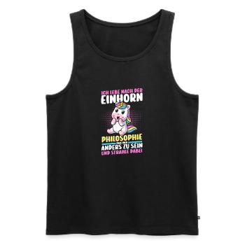Licorne - Débardeur bio Premium Homme - noir - Devant - Michal (187cm)