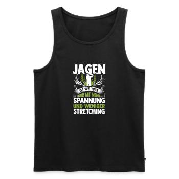 Hunting Hunting Deer Hunting Wild Boar Hunting Hunter - Men's Premium Organic Tank Top - black - Front - AI Model Male 178 light (178cm)