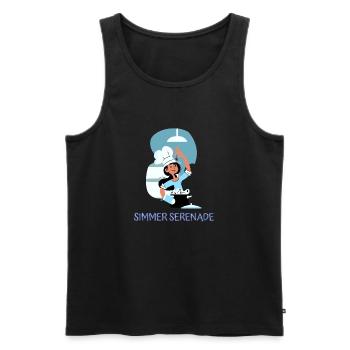 Chef Cook Kitchen Culinary Retro Bake Restaurant - Men's Premium Organic Tank Top - black - Front - AI Model Male 178 light (178cm)