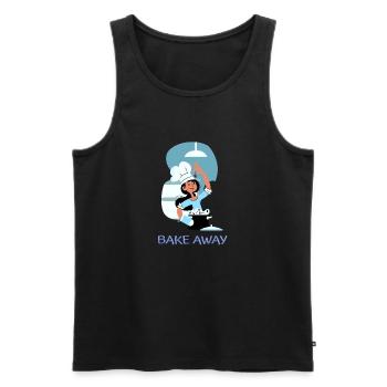 Chef Cook Kitchen Culinary Retro Bake Restaurant - Men's Premium Organic Tank Top - black - Front - AI Model Male 178 light (178cm)
