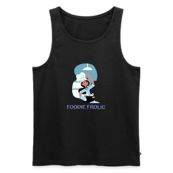 Chef Cook Kitchen Culinary Retro Bake Restaurant - Men's Premium Organic Tank Top - black - Front - AI Model Male 178 light (178cm)