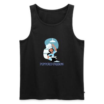Chef Cook Kitchen Culinary Retro Bake Restaurant - Men's Premium Organic Tank Top - black - Front - AI Model Male 178 light (178cm)