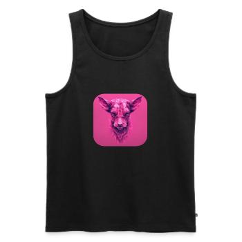 Scary Dog - Männer Premium Bio Tank Top - Schwarz - Vorne - AI Model Male 178 light (178cm)