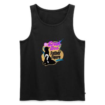 it's not a dad bod its a father figure - Men's Premium Organic Tank Top - black - Front - Michal (187cm)