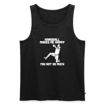 Handball Handball Player Handball Team Handball Fan - Men's Premium Organic Tank Top - black - Front - AI Model Male 178 light (178cm)