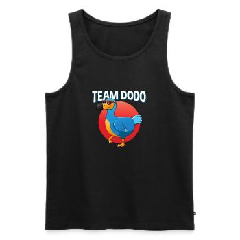 Amoureux des oiseaux Flying Bird Dodo - Débardeur bio Premium Homme - noir - Devant - Michal (187cm)