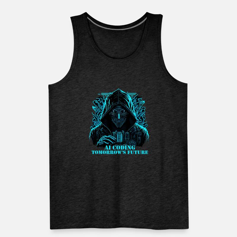 Artificial intelligence coding future Men's Premium Organic Tank Top
