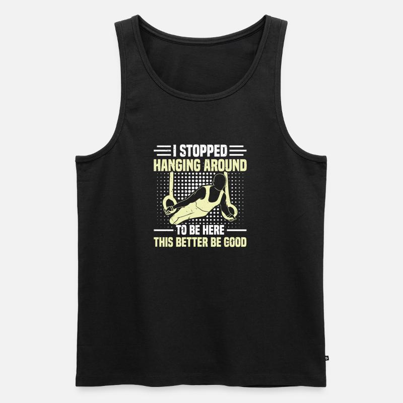 Ringturnen 3 - Männer Premium Bio Tank Top - Schwarz