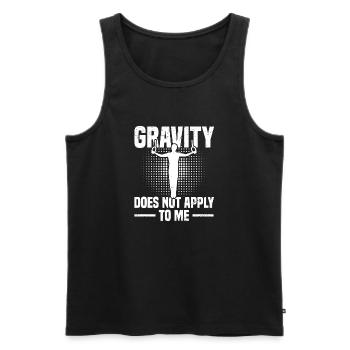 Ring Gymnastics 6 - Men's Premium Organic Tank Top - black - Front - AI Model Male 178 light (178cm)