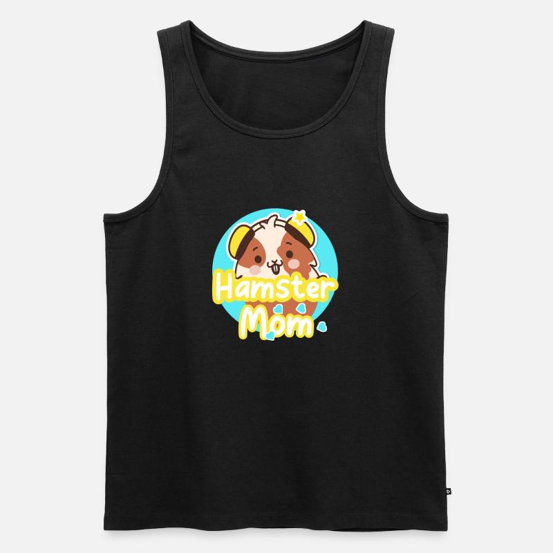 Hamter mutter - Männer Premium Bio Tank Top - Schwarz