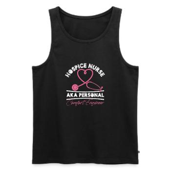 Hospice Nurse Aka Personal Comfort Engineer - Männer Premium Bio Tank Top - Schwarz - Vorne - AI Model Male 178 light (178cm)