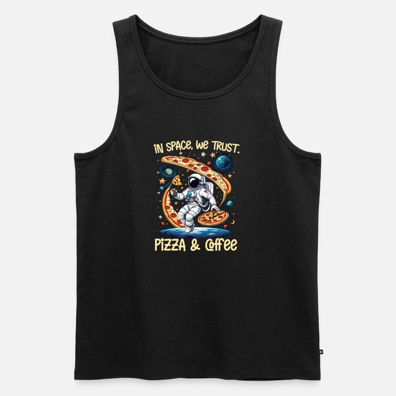 Pizza- und Café-Bereich - Männer Premium Bio Tank Top - Schwarz