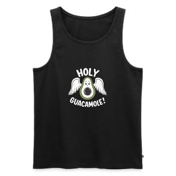 HOLY GUACAMOLE - Men's Premium Organic Tank Top - black - Front - AI Model Male 178 light (178cm)
