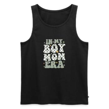 In My Boy Mom Era - Men's Premium Organic Tank Top - black - Front - AI Model Male 178 light (178cm)