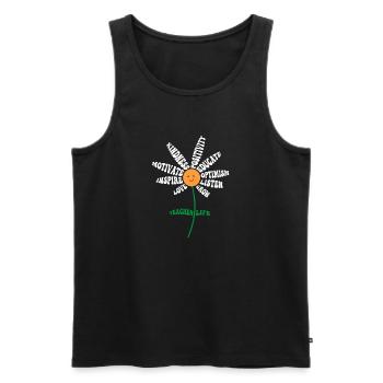 Lehrerleben - Lehre, Liebe, inspiriere Lehrer - Männer Premium Bio Tank Top - Schwarz - Vorne - AI Model Male 178 light (178cm)