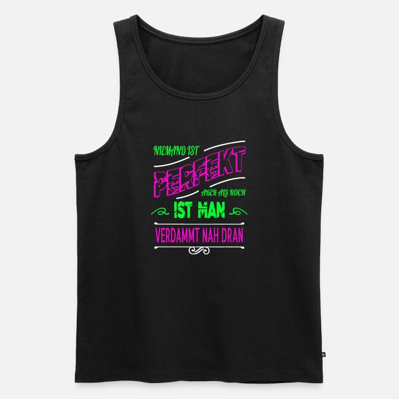 geburtstag chef küchenchefin geburtstagsgeschenk - Männer Premium Bio Tank Top - Schwarz