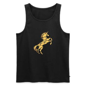 Tacos Unicorn T-Shirt Cool Mexican Dish Magical - Men's Premium Organic Tank Top - black - Front - Michal (187cm)