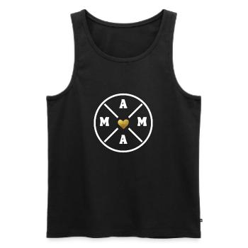 Mama Mutter Muttertag Geschenk - Männer Premium Bio Tank Top - Schwarz - Vorne - Michal (187cm)