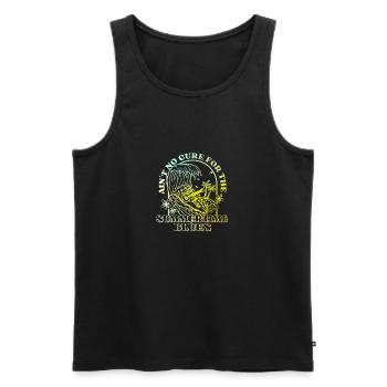 Ain't No Cure For The SummerTime Blues - Männer Premium Bio Tank Top - Schwarz - Vorne - Michal (187cm)
