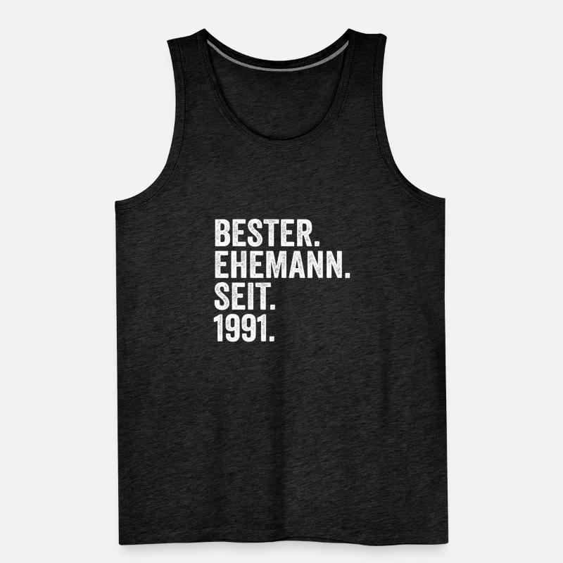 Valentinstag Bester Ehemann Seit 1991 Männer Premium Bio Tank Top