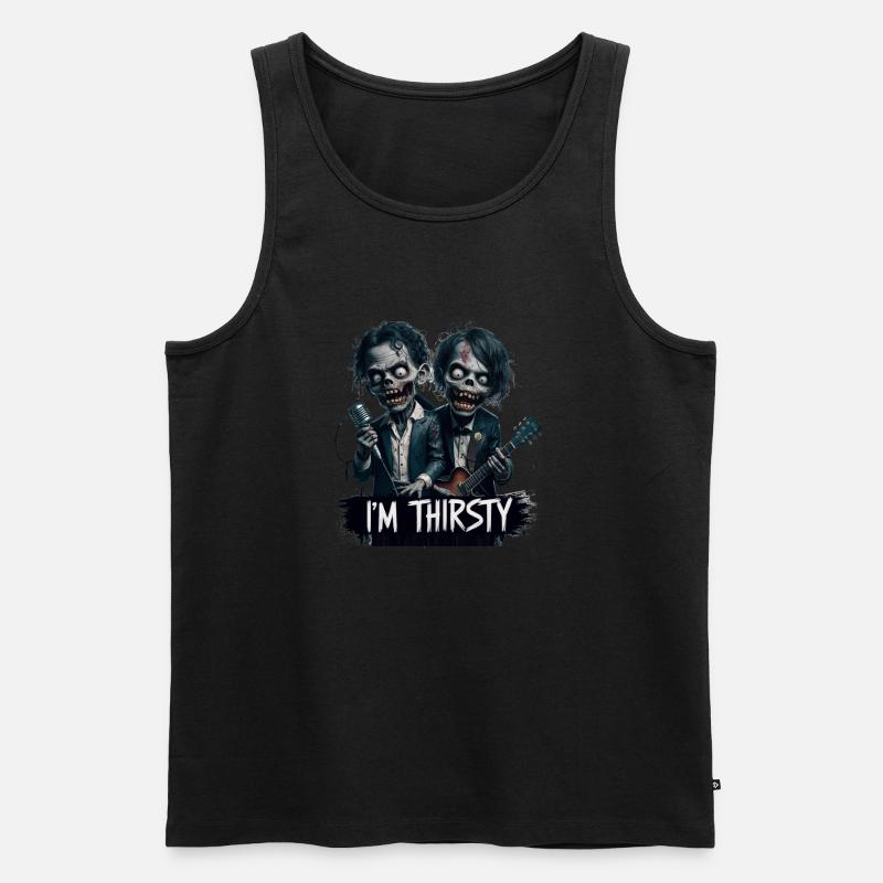ICH HABE DURST - Männer Premium Bio Tank Top - Schwarz