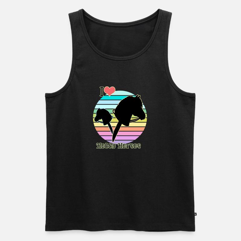STECKENPFERDE - Männer Premium Bio Tank Top - Schwarz