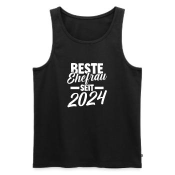 Meilleure épouse de la Saint-Valentin depuis 2024 - Débardeur bio Premium Homme - noir - Devant - Michal (187cm)