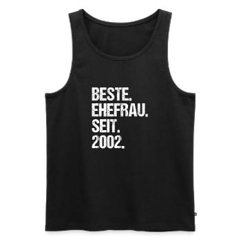 Meilleure épouse de la Saint-Valentin depuis 2002 - Débardeur bio Premium Homme - noir - Devant - Michal (187cm)