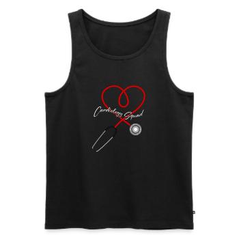 Cardiology Squad Cardiologist Heart Nurse Doctor - Männer Premium Bio Tank Top - Schwarz - Vorne - Michal (187cm)