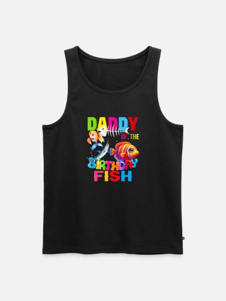 Far til fødselsdagen Fiskeri Fars fisk fødselsdag - Herre Premium økologisk tanktop - sort