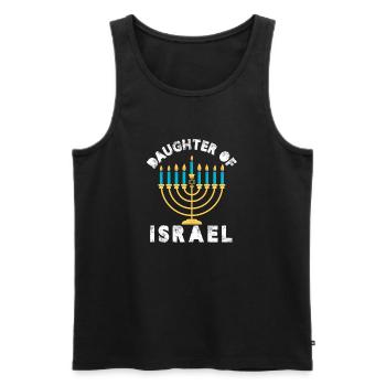 Daughter of Israel - Men's Premium Organic Tank Top - black - Front - Michal (187cm)