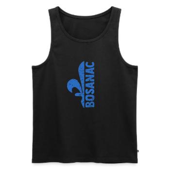 Bosnien Flagge Bosna Shirt – Perfektes Bosnische - Männer Premium Bio Tank Top - Schwarz - Vorne - AI Model Male 178 light (178cm)